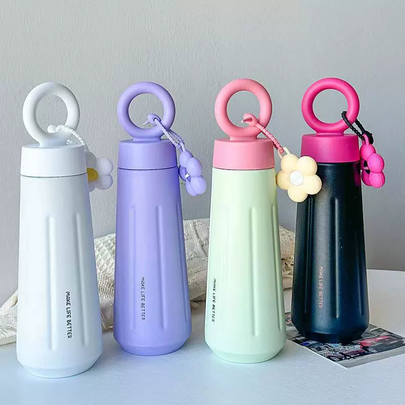 Creative Flower Insulated Water Bottle  Cute, portable, and made to keep your drink ready wherever you go.