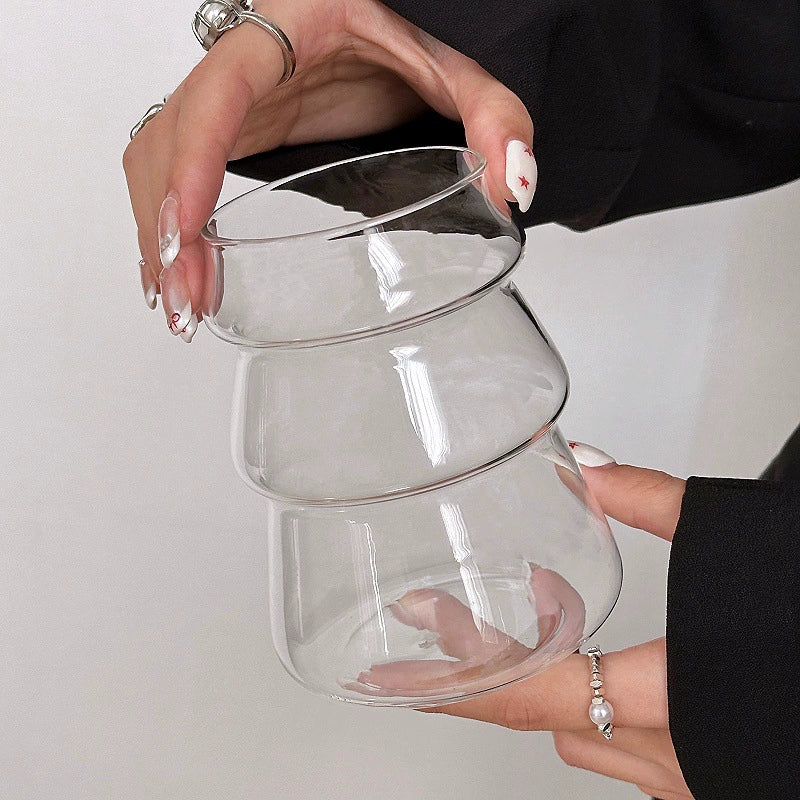 Christmas Tree Glass Cup  Add a charming seasonal touch to your everyday drinks.