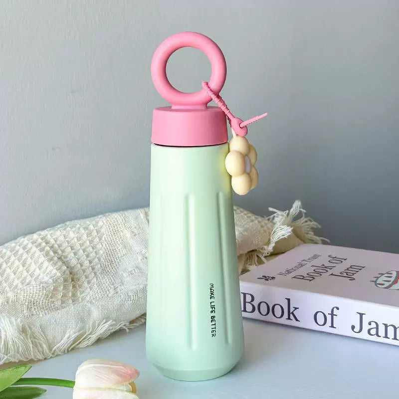 Creative Flower Insulated Water Bottle  Cute, portable, and made to keep your drink ready wherever you go.