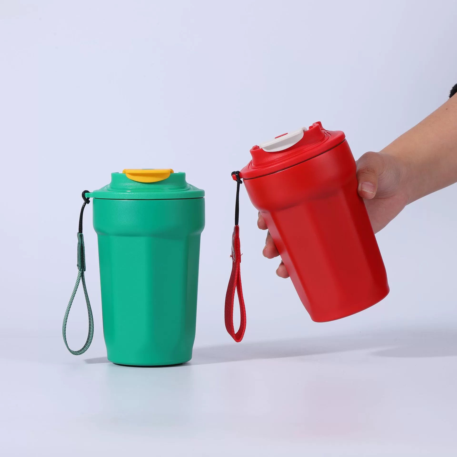 Minimalist Octagonal Stainless Steel Insulated Cup