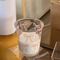 Pink Bow Glass Tumbler