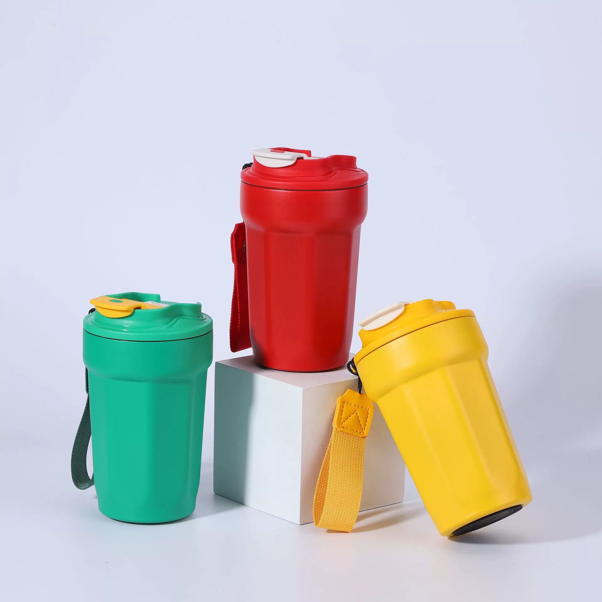 Minimalist Octagonal Stainless Steel Insulated Cup